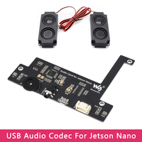 Codeur audio USB pour carte son Jetson Nano sans pilote avec 2 haut-parleurs pour Nvidia Jetson Nano B01 2GB
