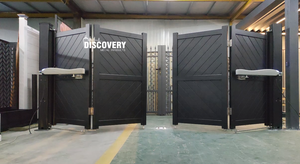 Porte principale de conception en aluminium solide en métal industriel facile à assembler Porte pliante bi pour la maison - Product Image 5