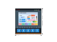 3,8 İnç HMI PLC Hepsi Bir Arada 5 Tuşlu, Dahili 4 Kanallı K Tipi Termokupl -200-1300 °   PID Kendi Kendine Ayarlama, RS485 Portlu AC220V