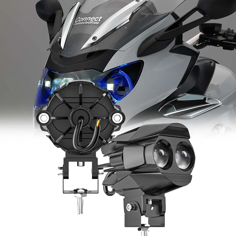 Rijverlichting Motor Fiets Koplamp Laser Mini Spot Licht Para Moto Focos Led Spotlight 20W Auto Motorfiets Led Werklamp