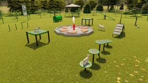 Equipo de actividades de parque para perros fuera del patio trasero perrito cachorro perro curso de entrenamiento de agilidad conjunto patio de juegos producto de obstáculos para la venta - Product Image 4