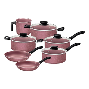 Juego de ollas de hierro fundido <span class=keywords><strong>a</strong></span> granel <span class=keywords><strong>con</strong></span> mango desmontable, revestimiento antiadherente para el hogar, restaurantes y cocinas, no tóxico, libre de PFAS - Product Image 1