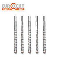 Eurocut 6mm 10mm 16mm 160mm 110mm carbure de tungstène pointe croisée SDS Plus marteau électrique forets à béton pour béton de maçonnerie