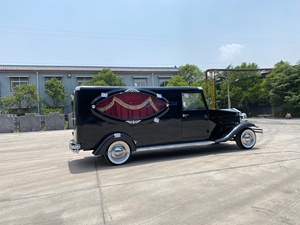 Factory Customized Vintage Black Coffin Carriage Horse Wagon Antique Electric Buggy Electric Funeral Horse Hearse - Product Image 6