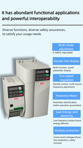 Ad alte prestazioni 15kw monofase AC Drive Inverter convertitore VFD velocità variabile vettore controllo nominale 220v 380v - Product Image 4