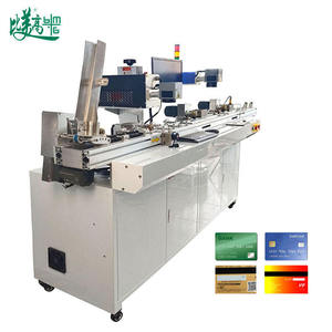 เครื่องอ่านบัตร RFID เครื่องถอดรหัสสมาร์ทการ์ด และเครื่องเลเซอร์ CO2 ความเร็วสูงสำหรับการมาร์กกิ้งและคัดแยกแบบออลอินวัน รองรับ AI/DWG สำหรับชิปธนาคาร - Product Image 2