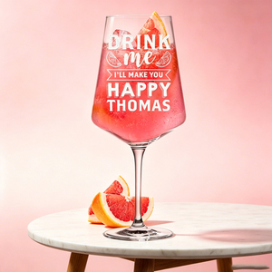 Verre à <span class=keywords><strong>vin</strong></span> personnalisé gravé avec nom sur mesure, cadeaux d'anniversaire, citation amusante gravée, gobelet personnalisé gravé sur mesure - Product Image 2