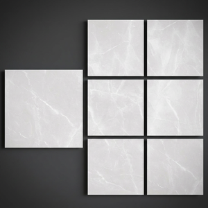 Baldosas de Porcelana con Aspecto de Mármol Apollo Bianco Statuario, Acabado Brillante, Diseño Premium, 80x80cm - Product Image 4