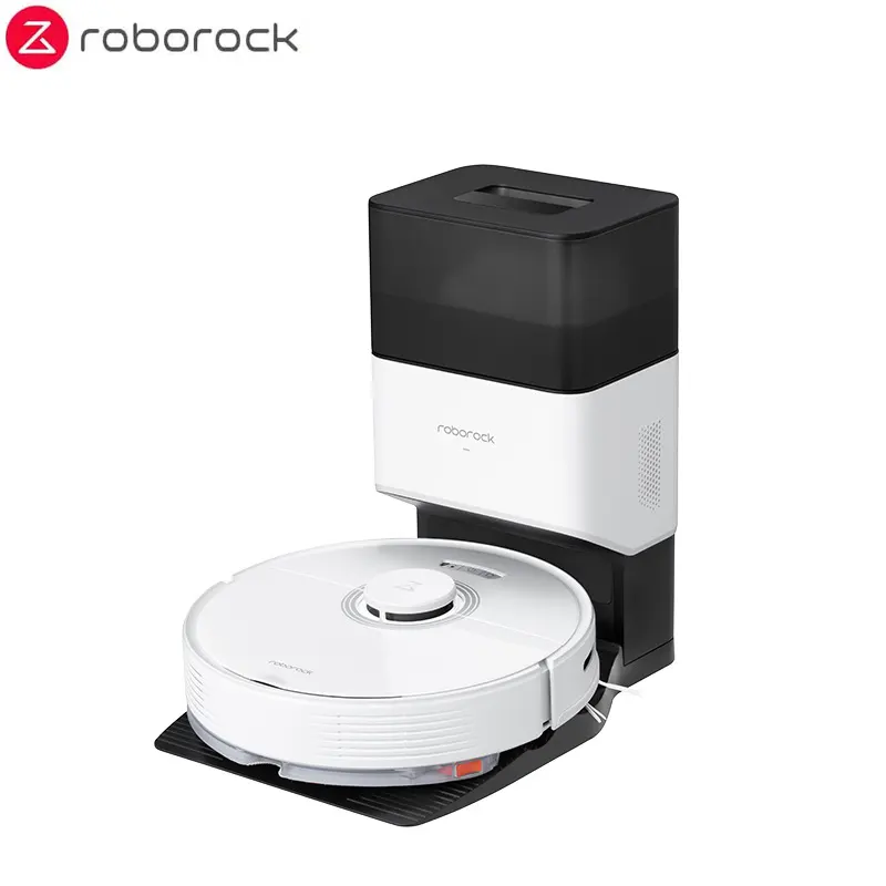 Roborock aspirador robô q7 max +, aspirador de pó automático vazio, doca de sucção 4200pa, aspirador de pó com controle por app