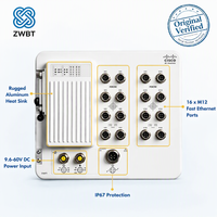 Commutateur Cisco Catalyst IE-3400H-16FT-A, robuste, IP67, 16x FE M12 D-Coded, -40°C à 75°C, montage mural, sans ventilateur, Network Advantage