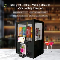 Mini-bar mobile automatique Magic pour 13 bouteilles de tequila – Distributeur de boissons réfrigérées avec robinet – Machine à liqueur froide à vendre