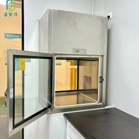 Boîte de transfert dynamique en acier inoxydable pour salle blanche, fenêtre de transfert germicide pour hôpital et laboratoire