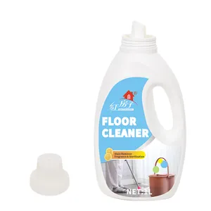 Limpador de pisos doméstico de marca própria, detergente líquido para limpeza de pisos, logotipo personalizado de 1L