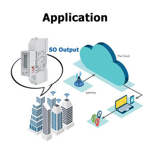 Compteur d'énergie intelligent monophasé multifonction kilowattheure kWh, compteurs de puissance 5-100A 230V 50Hz, contrôle de la charge tarifaire - Product Image 6