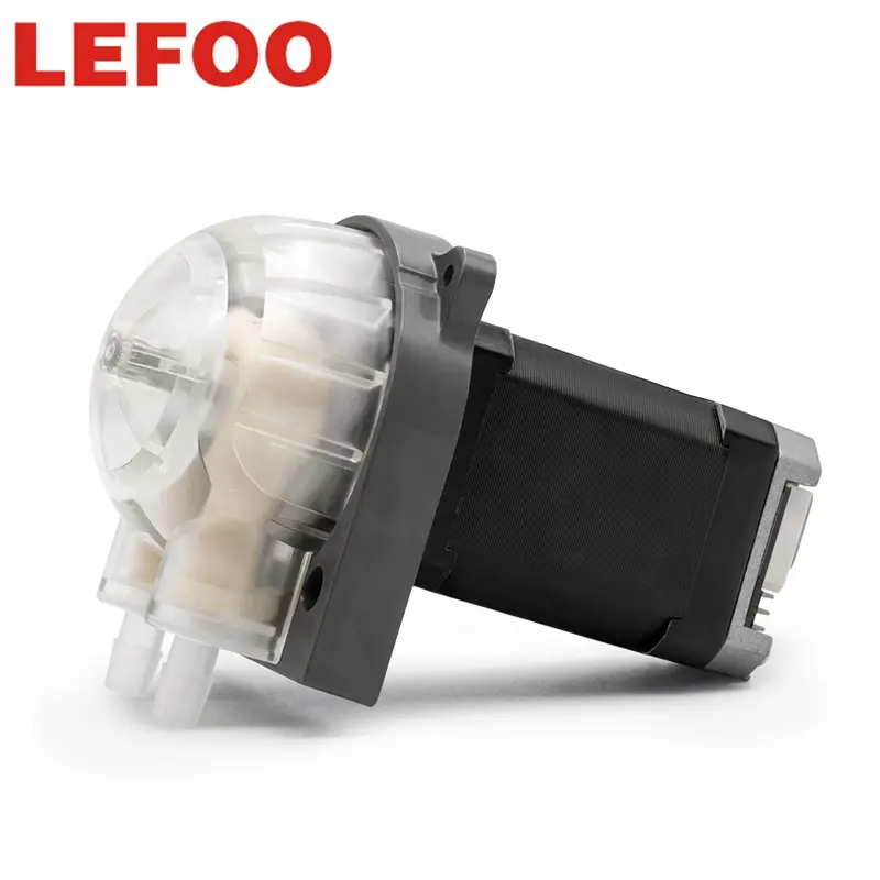 LEFOO 12V 24V DC wholesale price high precision micro peristaltic pump with stepper motor