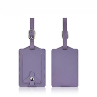 Étiquette de bagage portable en cuir PU avec sangle réglable, protection de la vie privée, pour voyages et déplacements professionnels – Offre Spéciale