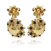 MEIZI BIJOUX Dubai Plaqué Or Grand Bracelet Bague Boucles D'oreilles Ensemble de Bijoux pour Femmes 4 Pièces Cadeau de Banquet de Mariage