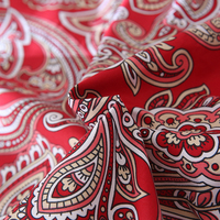 Ensemble de literie trois pièces rouge imprimé, certifié GOTS, 100% coton, teinture réactive, respectueux de la peau, approuvé ISO9001, Cloudland