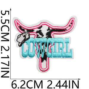 Parches bordados de vaquera, parches de tela decorativos surtidos, parches ecológicos para planchar/coser ropa, accesorios DIY, Parches - Product Image 4