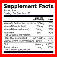 Complément alimentaire multivitaminé complexe B, comprimés effervescents de vitamine B12 pour adultes, améliore l'immunité
