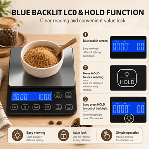 Professional Supplier LCD Stainless Steel <b>Timer</b> Tare PCS Unit electronic <b>digital</b> <b>kitchen</b> food weighing scale cocina for sale - Product Image 4