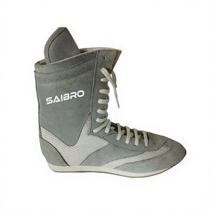 Crea Tu Propio Estilo: Zapatos de Boxeo de Cuero y Malla Personalizados, Diseño Nuevo para Lucha Libre y Kick Boxing - Product Image 5