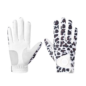 Guantes de golf con estampado de leopardo, unisex, transpirables, antideslizantes, elásticos, para deportes de golf - Product Image 1