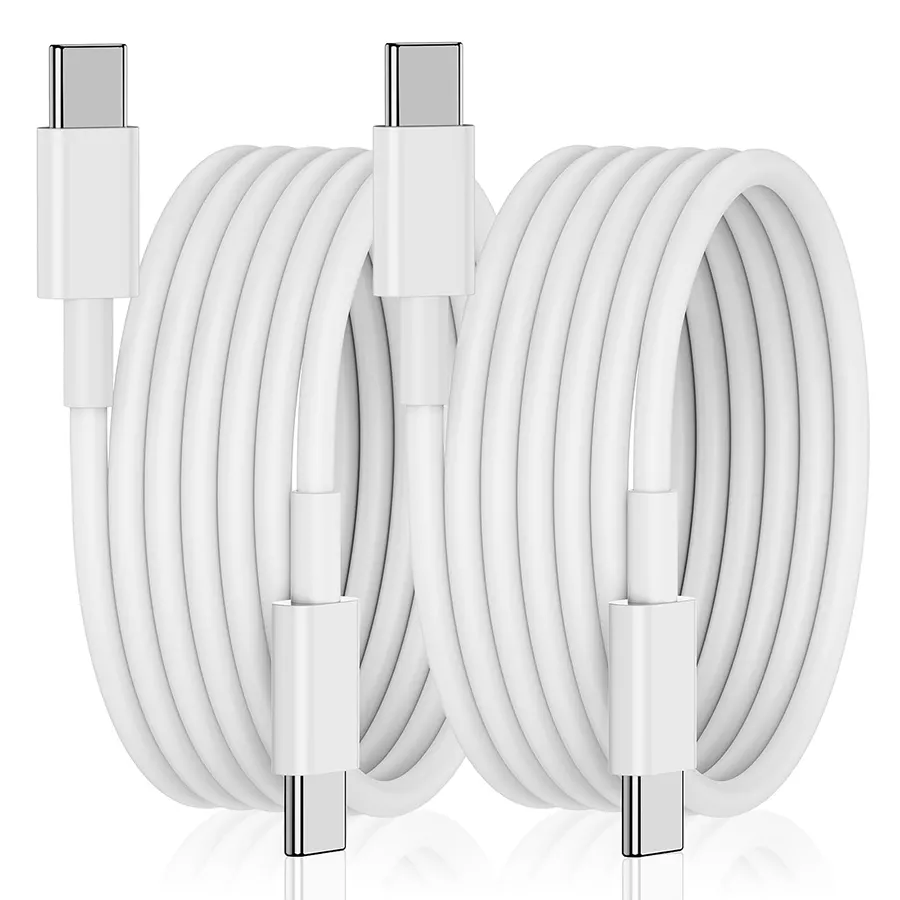 Wholesale USB-C to C Cable USB Type C Fast Charging PD Type-C to Type-C USB Cable 15 Pro Max Phone Charger Cables