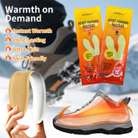 Semelles thermiques jetables en gros pour activités de plein air avec poudre naturelle et support OEM