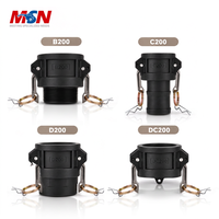 Raccord de tuyau professionnel MSN Wholesale à filetage G 2" 3" à déconnexion rapide, coupleur Camlock en plastique