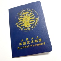 Luxe Or Estampage PU Couverture Animal Voyage Tour Personnalisé Passeport Pour Animaux Livret Certificat