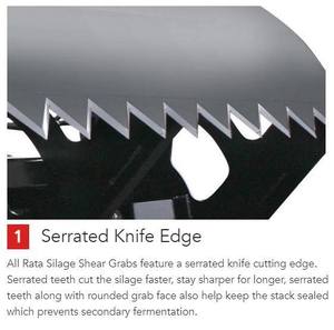 Attachement de tracteur de prise de cisaillement d'ensilage pour des machines agricoles | Outil de chargeur agricole résistant - Product Image 4