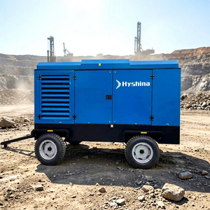 Compresseur d'air à vis entraîné par <span class=keywords><strong>moteur</strong></span> diesel 13 bars 185 psi 530 CFM 15 m³/min pour le forage minier, le sablage et la peinture HX150-13B - Product Image 1