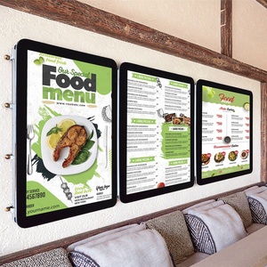 A1 A2 Acrylic Frame Ultra Slim High Brightness Hanging Indoor Rectangle Wall Light Box Food <strong>Electric</strong> Display Restaurant Led Menu - Product Image 1