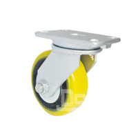 Roulettes à plaque rigide de 1000 kg en fonte polyuréthane frein de verrouillage pivotant OEM roulette personnalisable roulette fabriquée