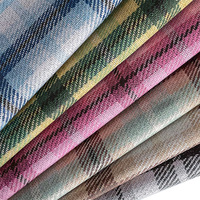 Xinda 0,7 mm Nouveau design en similicuir à motif écossais, cuir PU résistant à l'usure pour la décoration de meubles