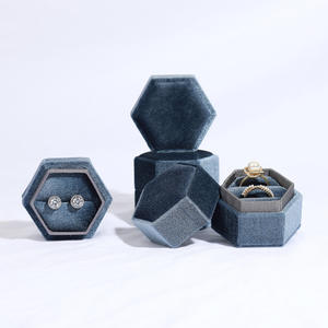 Conjunto <span class=keywords><strong>de</strong></span> <span class=keywords><strong>joyas</strong></span> <span class=keywords><strong>de</strong></span> <span class=keywords><strong>PANA</strong></span> con diseño Hexagonal Vintage, collar <span class=keywords><strong>de</strong></span> terciopelo, caja <span class=keywords><strong>de</strong></span> paquete <span class=keywords><strong>de</strong></span> brazalete - Product Image 4