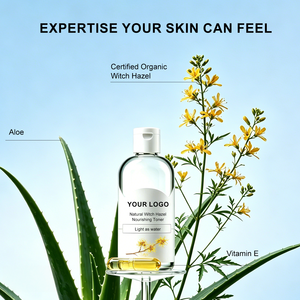 Tonique à l'hamamélis et à l'aloe vera sauvage, nettoyant doux pour peaux sensibles, apaisant, sans alcool, hydratant, OEM, marque privée - Product Image 4