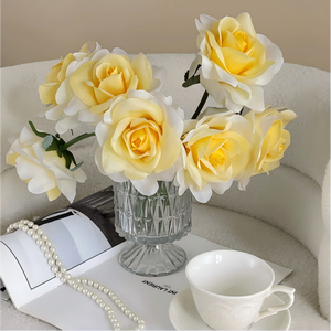 Rosas Artificiales de Alta Calidad al por Mayor, Rosas de Otoño de Tacto Real para Centros de Mesa, Decoración de Bodas - Product Image 2