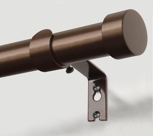 Varillas de cortina industriales modernas de Taiwán, tapa de extremo de acero de 18 "a 48", postes de cortina de alta resistencia para ventana, hogar, Patio - Product Image 4