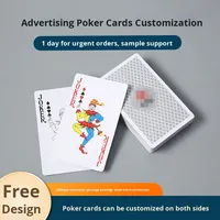 Cartes à jouer en papier imprimées personnalisables écologiques pour cadeaux promotionnels et compétitions
