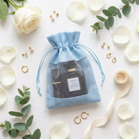 Sacs en organza et toile de jute avec cordon de serrage pour cadeaux de mariage, faveurs de fête, cosmétiques, friandises, pochettes en maille, bonbons
