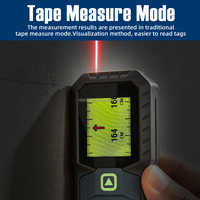 Télémètre laser multifonction professionnel, mesure infrarouge haute précision, règle de niveau intégrée, mesure personnalisable