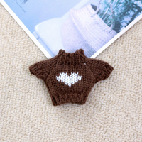 Nouveaux produits 2026 : Pulls rayés en forme de feuille pour poupées Moru, vêtements pour poupées Kt à moins d'un dollar, 10 cm, 14 cm