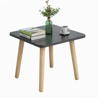 Table basse carrée en bois moderne et durable pour appartement, salon, chambre à coucher
