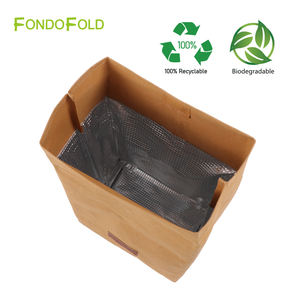 Fiambrera de lona encerada plegable, suave y portátil, multifuncional - Product Image 3