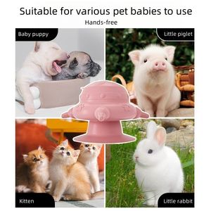 बीपा मुक्त सिलिकॉन वाटरप्रूफ 4 पिल्ला नर्सिंग बोतल फीडर ठोस पैटर्न कुत्ते - Product Image 5