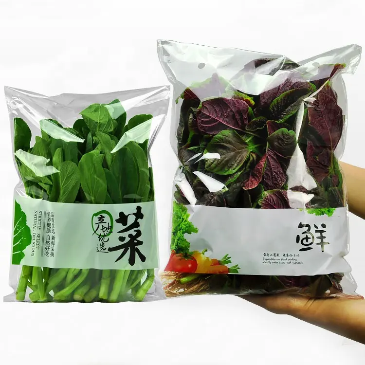Прозрачные пластиковые пакеты, полипропиленовый пакет для упаковки овощей, упаковка для свежих овощей