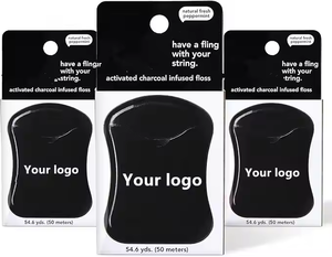 <span class=keywords><strong>Fil</strong></span> <span class=keywords><strong>dentaire</strong></span> en charbon de bambou expansé - <span class=keywords><strong>Ultra</strong></span> <span class=keywords><strong>doux</strong></span> - Élimination profonde de la plaque <span class=keywords><strong>dentaire</strong></span> - Respectueux de l'environnement et biodégradable - Impression de logo personnalisée - Product Image 1