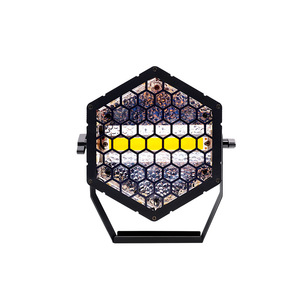 ไฟสโตรบ LED Jiechuang แบบเต็มสี COB รูปทรงหกเหลี่ยม สำหรับเวที แสงไฟสำหรับบาร์ ผับ สร้างบรรยากาศย้อนยุค - Product Image 1